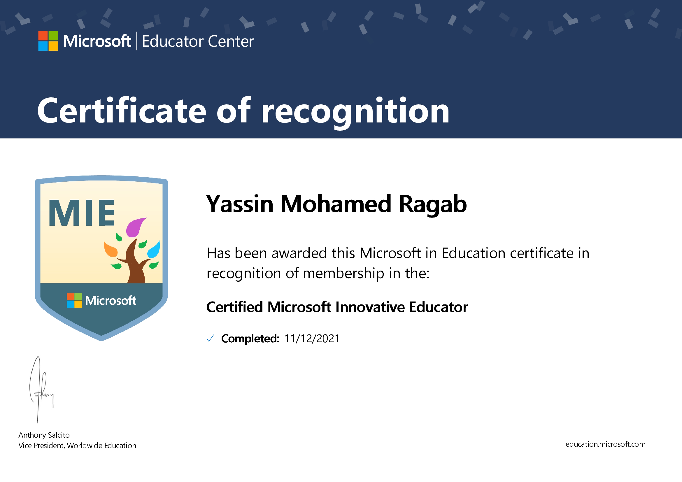 Microsoft Innovative Educator