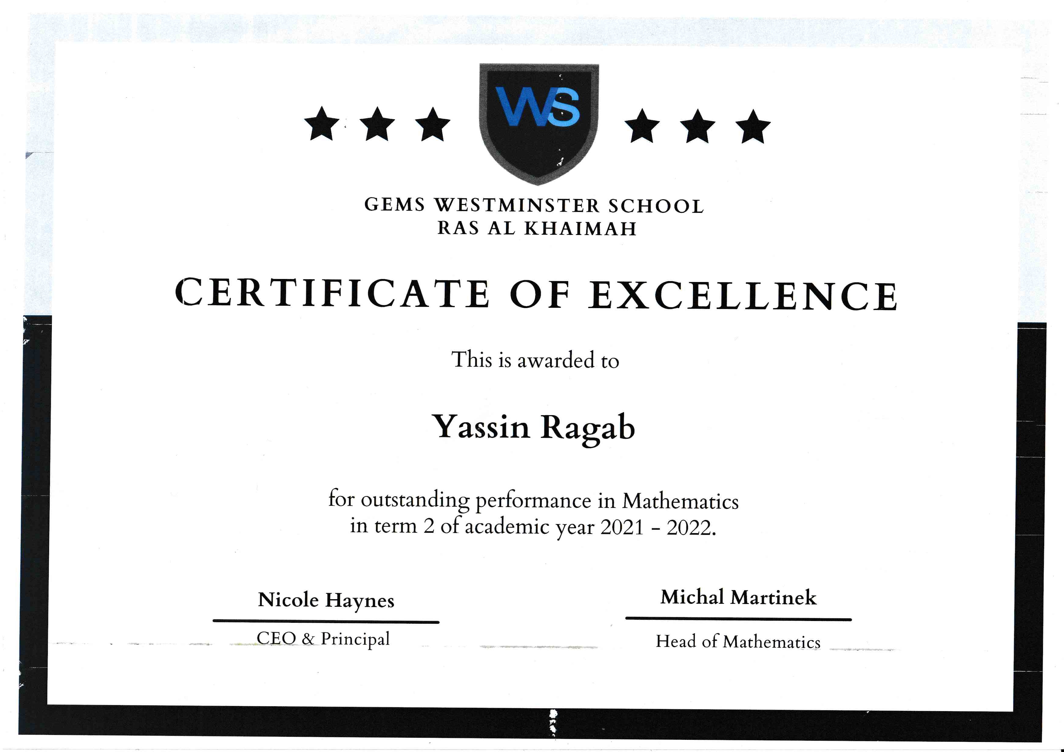 Mathematics Excellence