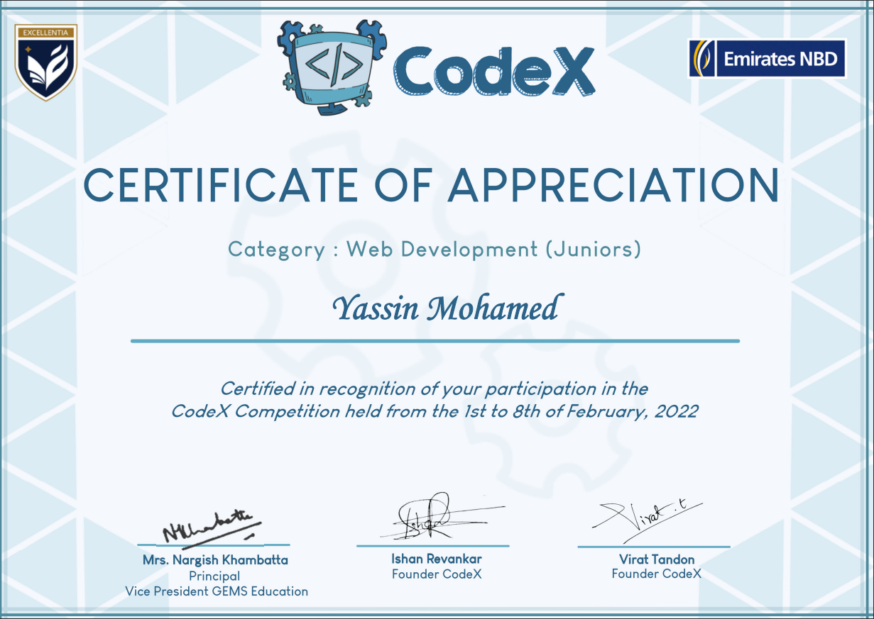 CodeX Participation